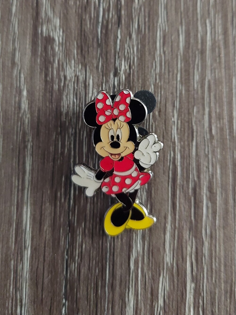Disney Minnie Mouse Enamel Pin - Red Bow, Yellow Shoes